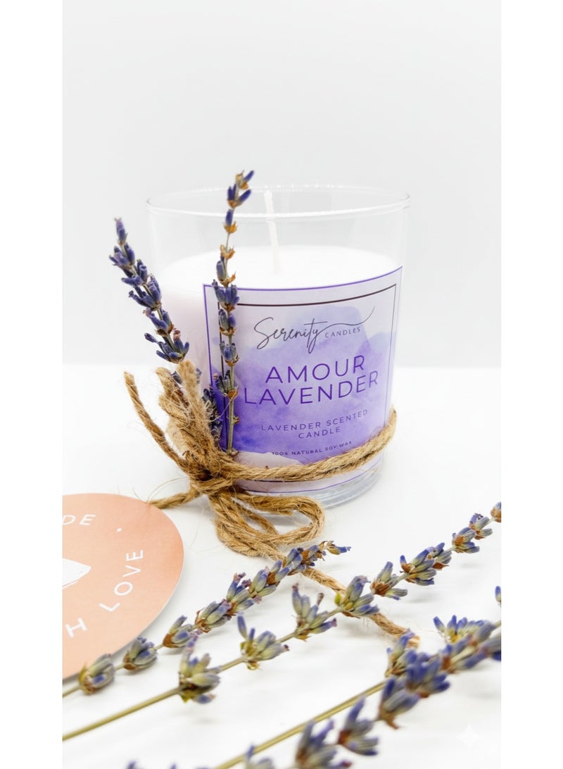 Serenity Candles شمعة "سيرينيتي" لافندر العشق - فتيلة واحدة (175 جرام) - Image 2